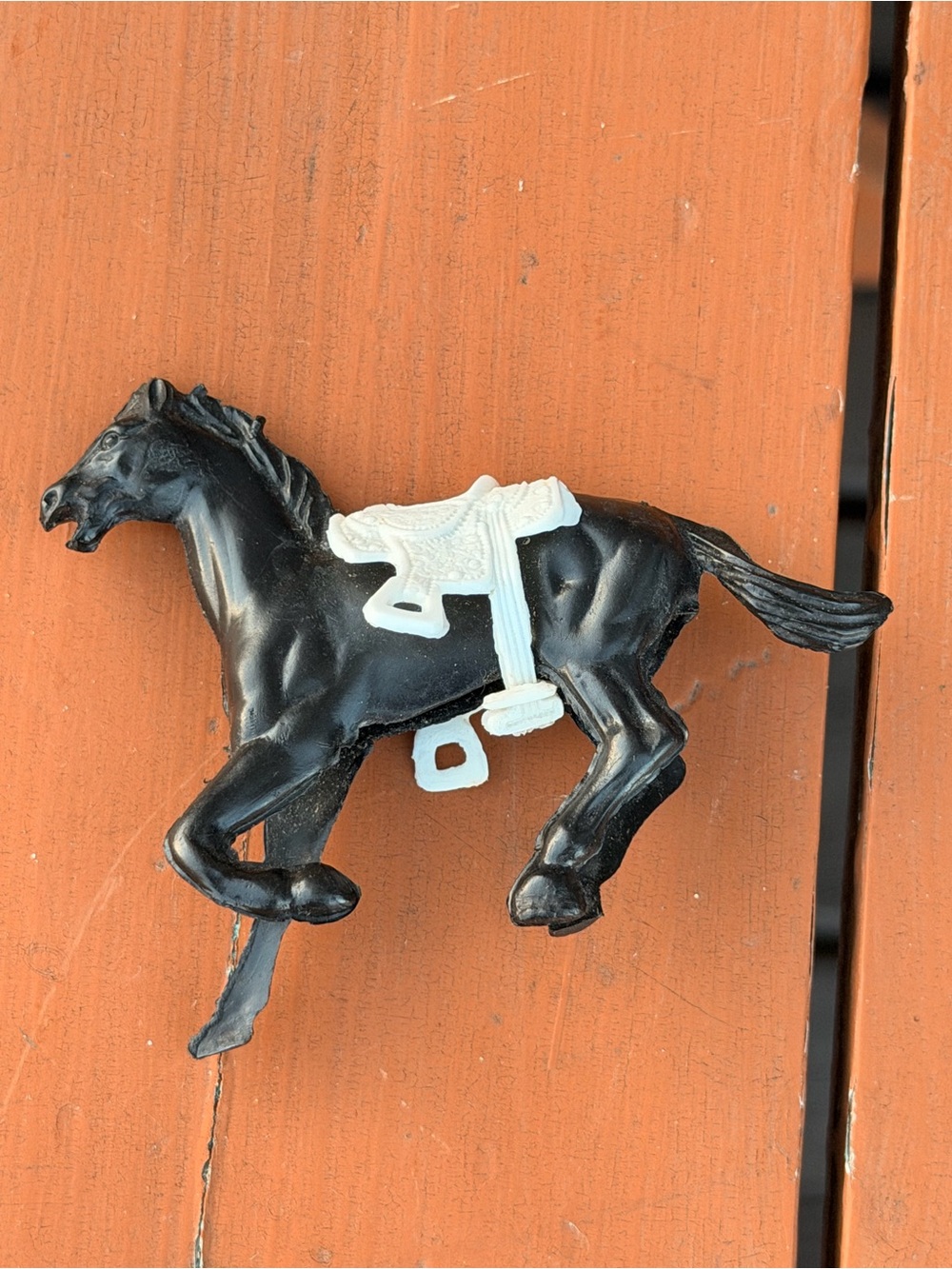 Black and White Horse Plastic toy